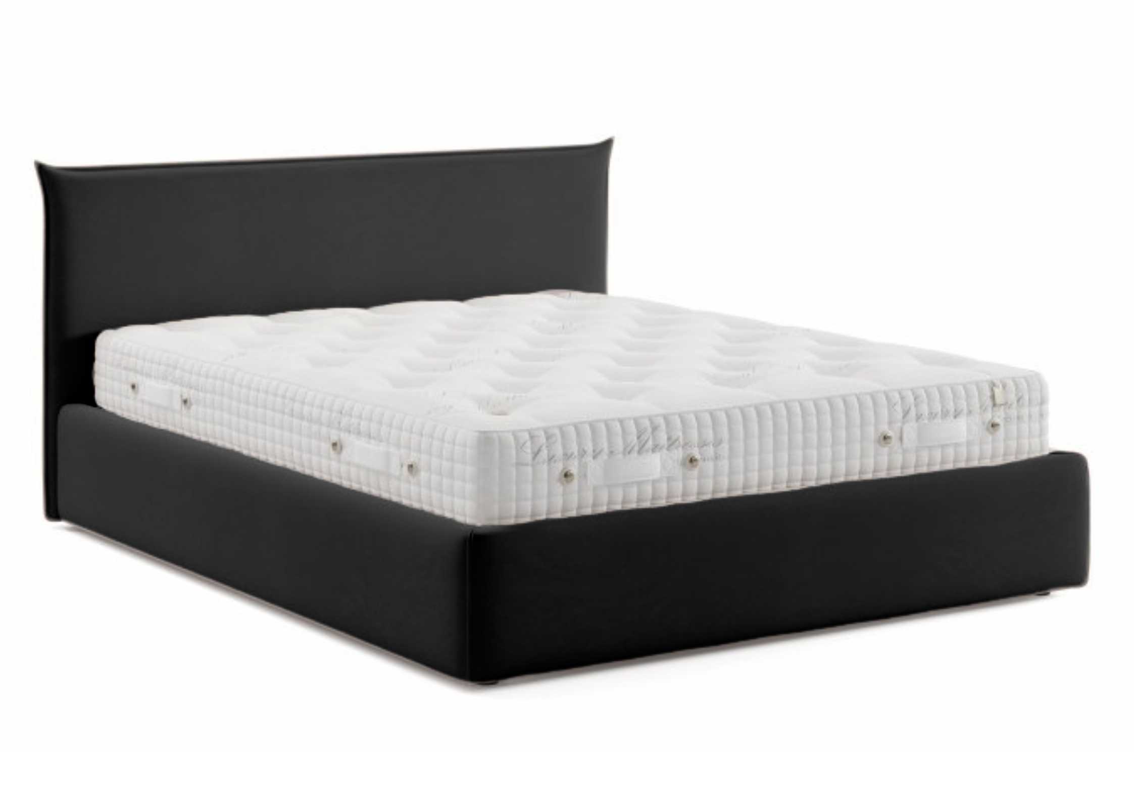 Czarne łóżko 160x200cm